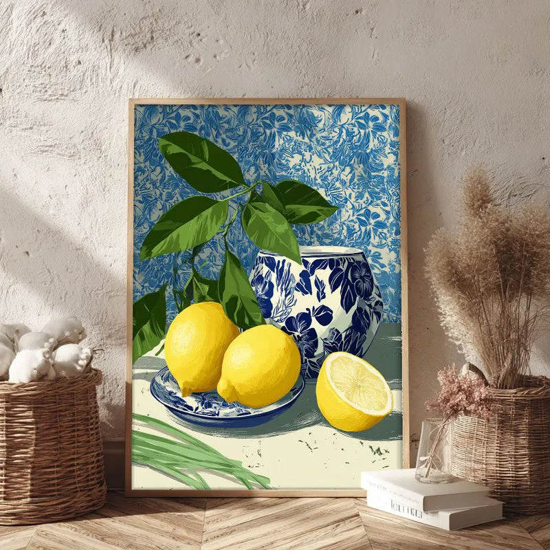 Freshness Canvas Wall Painting - Brown Frame media 3