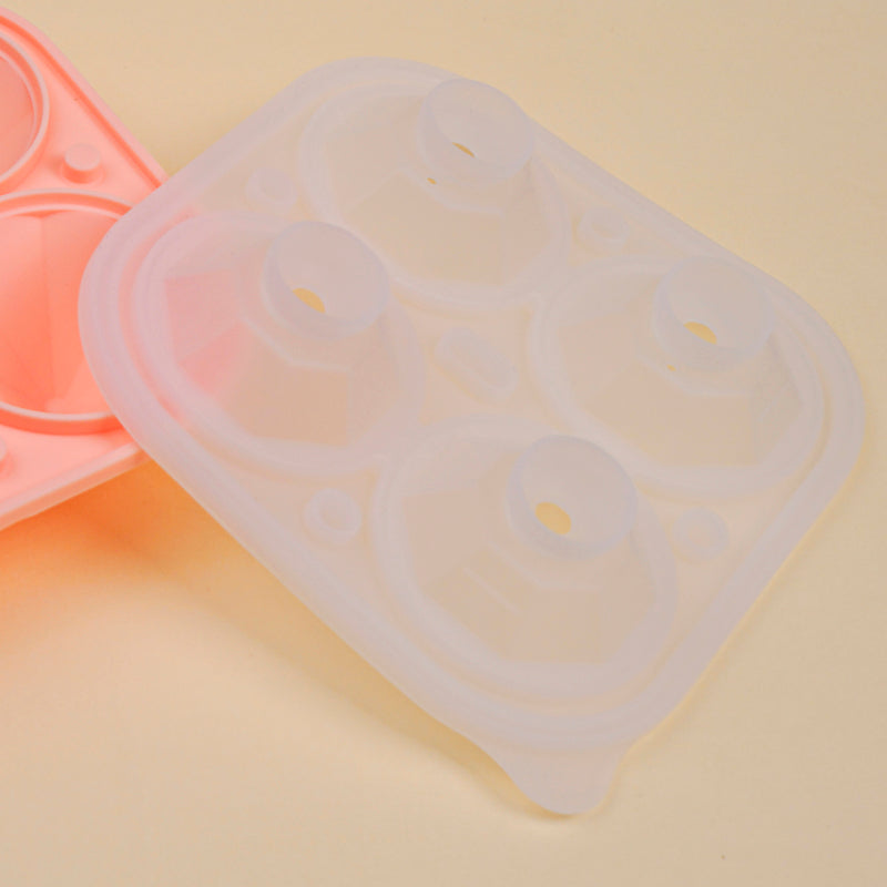 Floe Silicone 4-Cube Ice Mould - Peach media 5