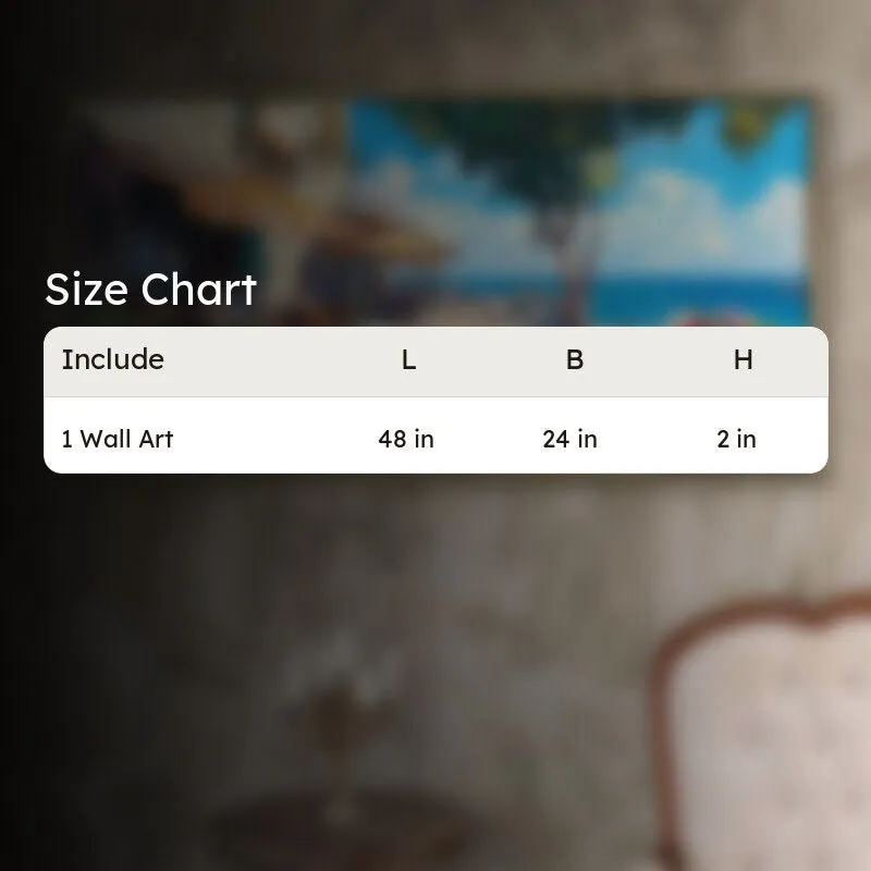 Cliffside Canvas Wall Painting With Frame media 6