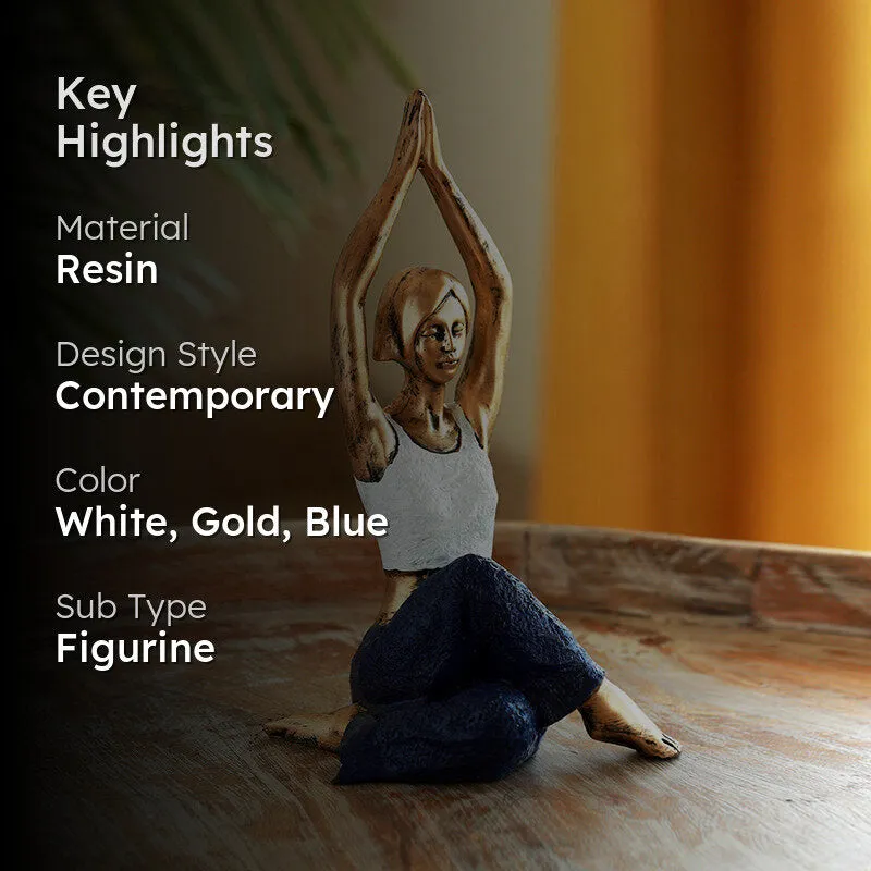Yoga Grace Resin Showpiece media 2