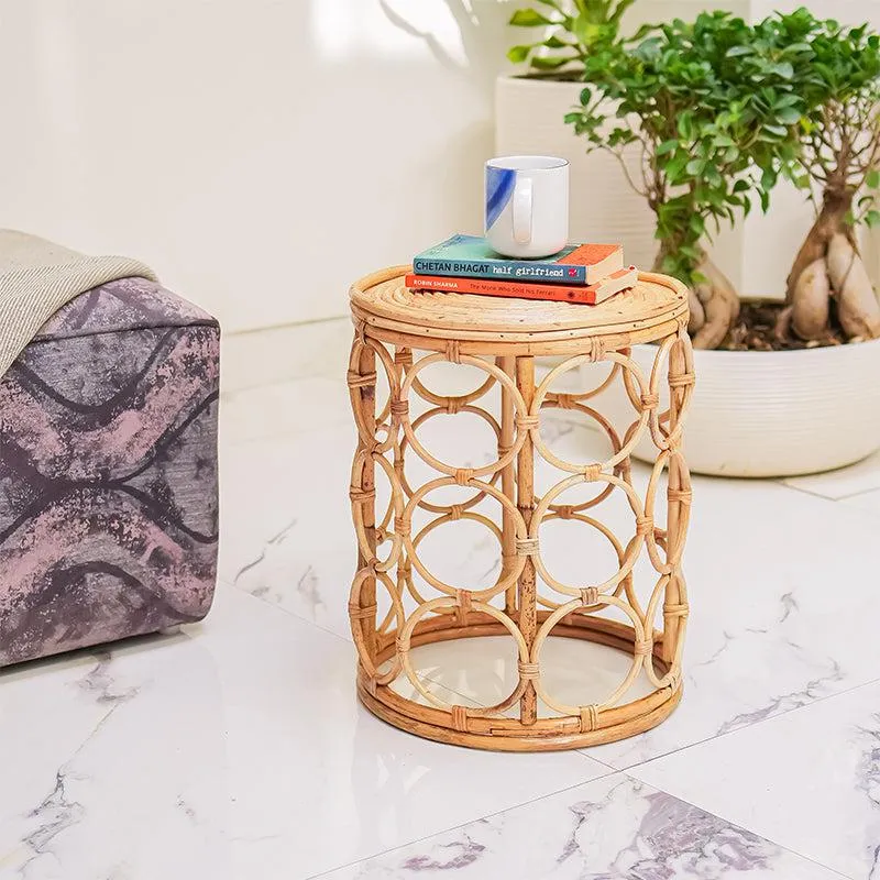 Ini Rattan Accent Table media 1