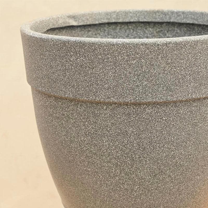 Ugaoo Barca Round Large Planter - Grey media 4