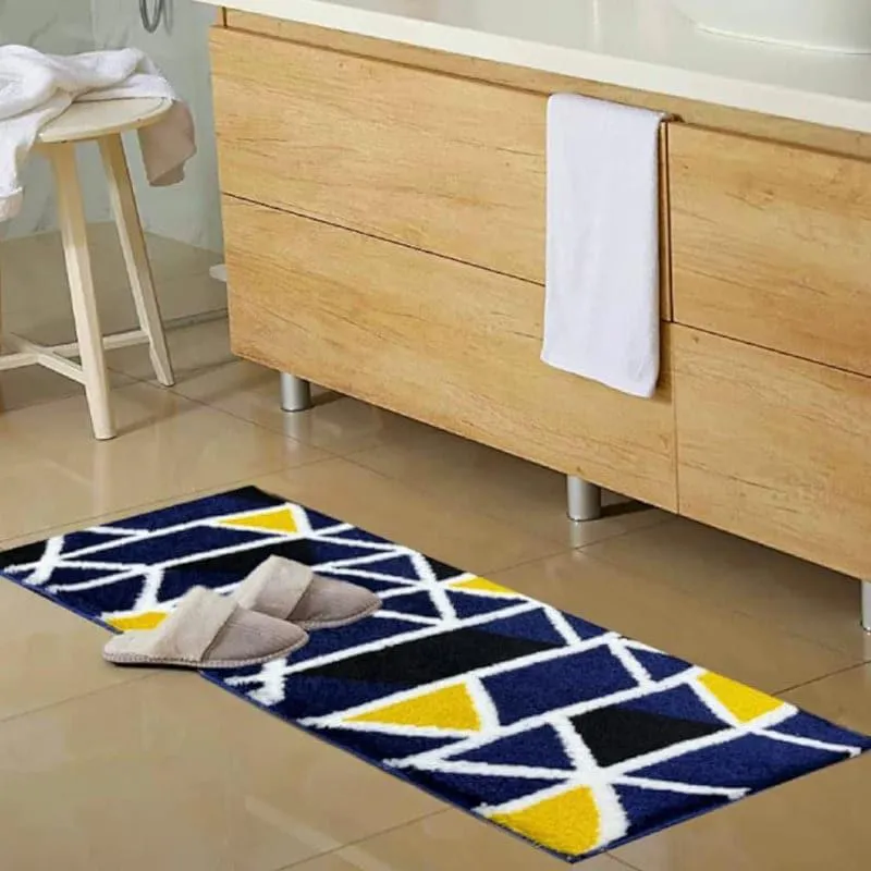 Luxe Comfy Micro Fiber Runner Rug - Blue media 5