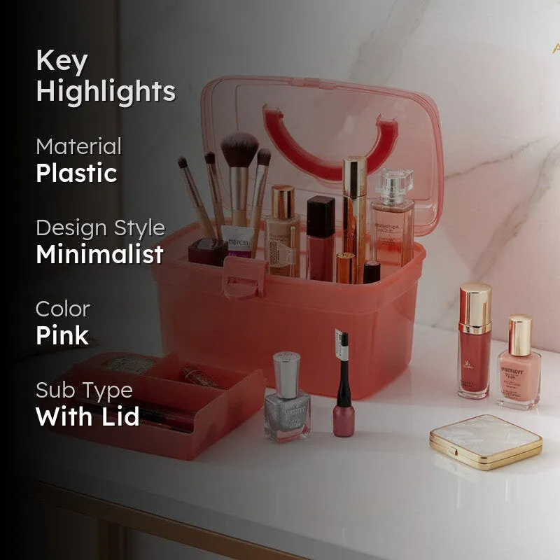 CarrySafe Plastic Storage Box - Pink media 2