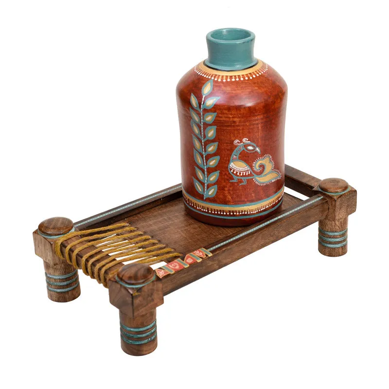 Anika  Vase & Mini Charpai - Two Piece Set media 3