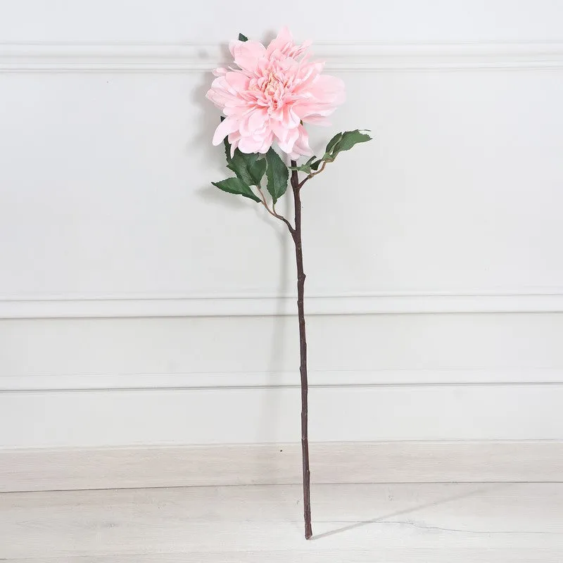 Dahlia Dark Artificial Flower Stem - Light Pink media 3