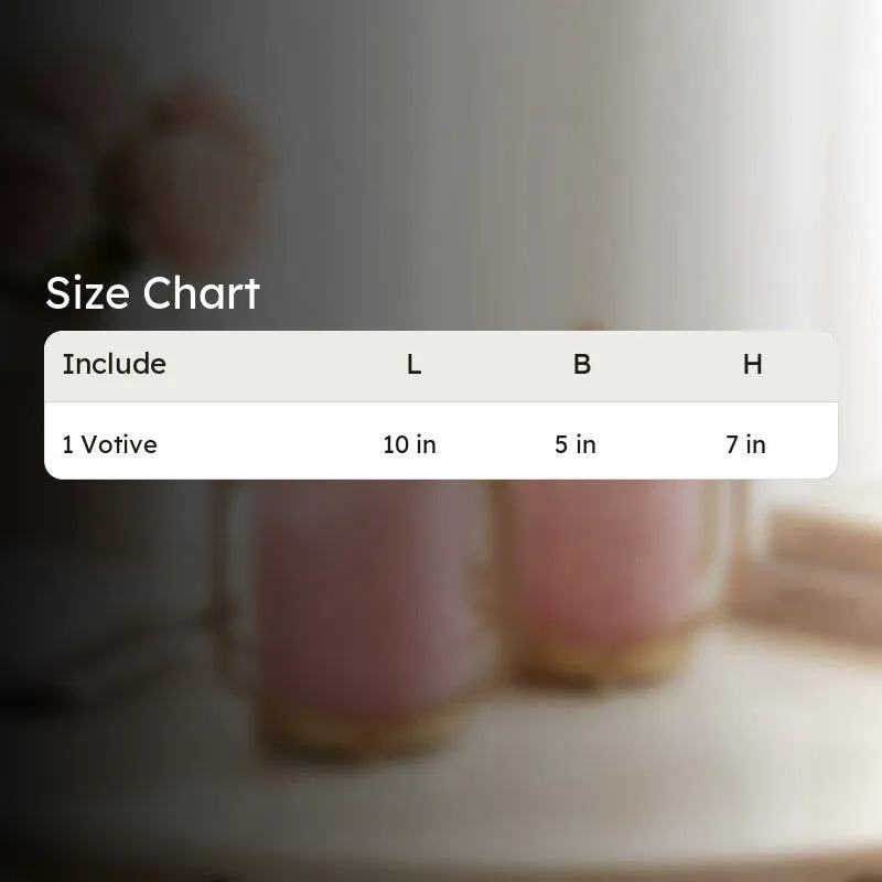 Suzette Double Votive - Baby Pink media 7