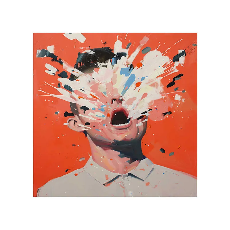 Exploding Head Wall Painting media 5