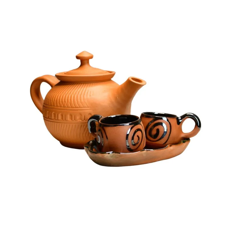 Daily Steep Terracotta Tea Set & Tea Pots - Four Piece Set media 3
