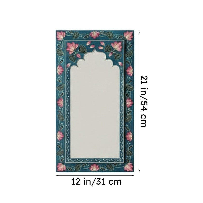 Decorative Wooden Wall Mirror -Blue media 8
