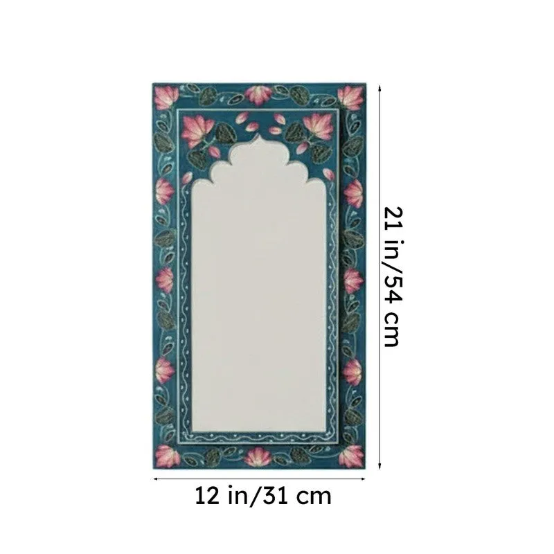 Decorative Wooden Wall Mirror -Blue media 8