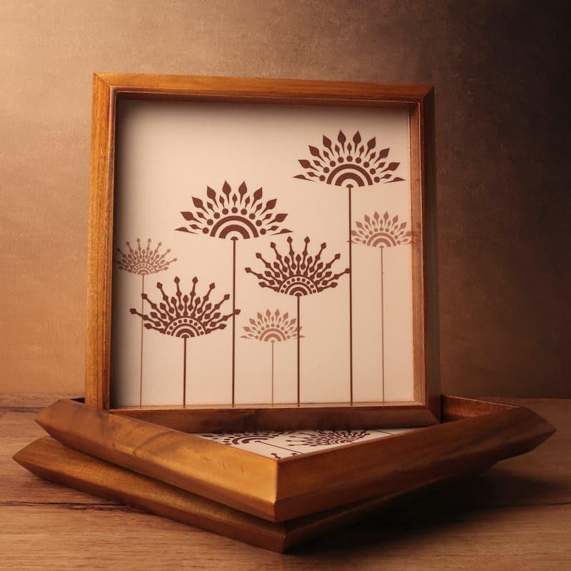 Vadana Floral Serving Tray media 4