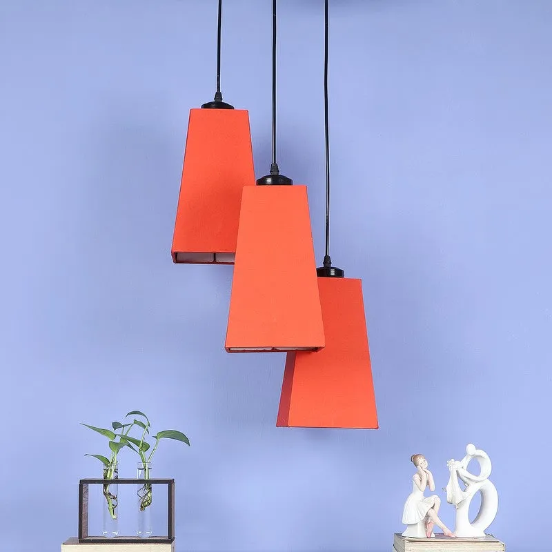 Shadowlux Triple Metal Ceiling Lamp - Orange media 4