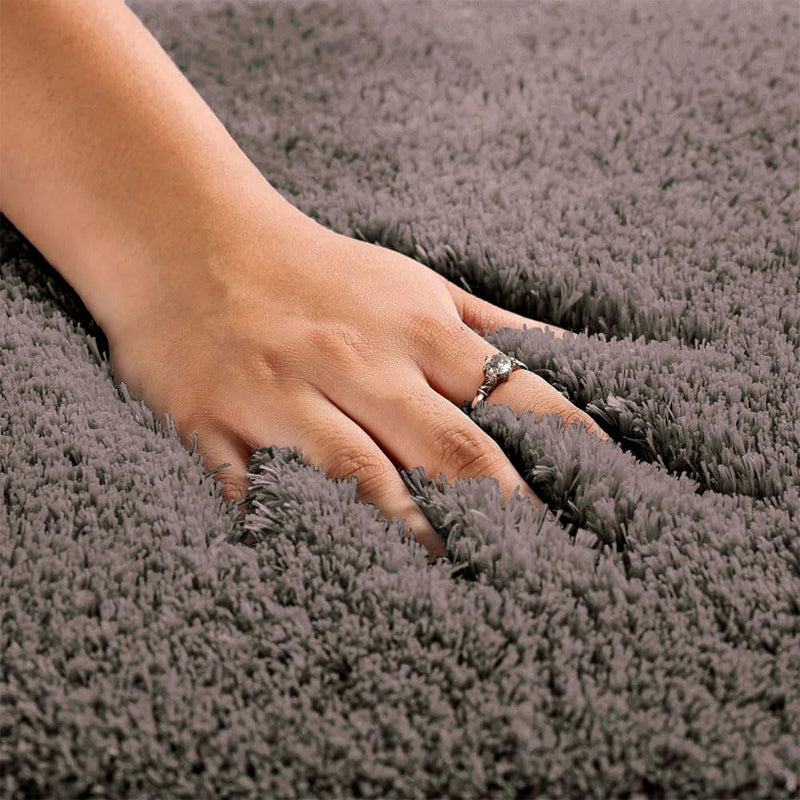 Vegas Luxe Micro Fiber Runner Rug - Grey media 4
