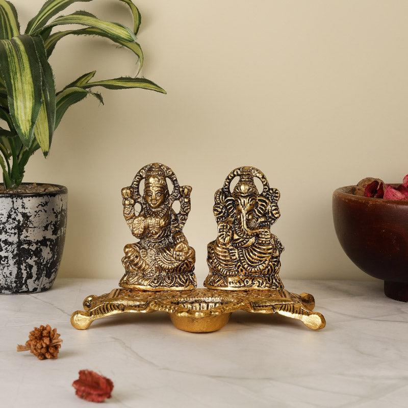 Divine Laxmi Lambodara Idol