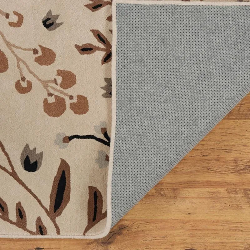 Haradrim Hand Tufted Floral Wool & Nylon Carpet - Black media 6