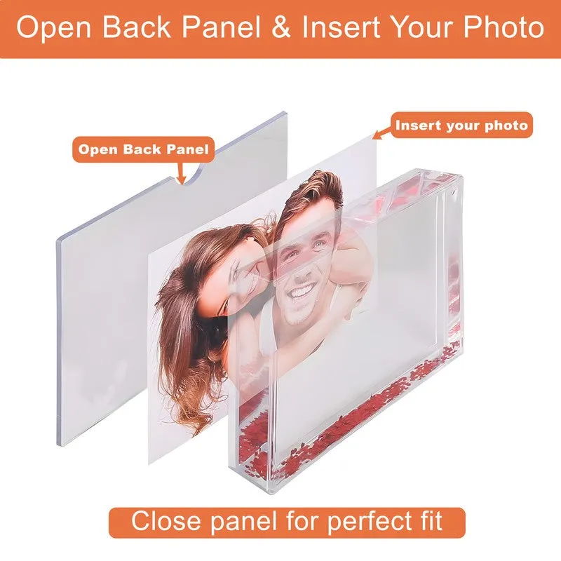 Sweetheart Memory Glitter Acrylic Photo Frame - Red media 6