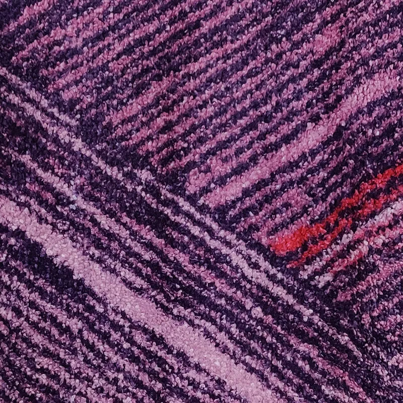 Albion Geometric Micro Fiber Runner Rug - Purple media 4