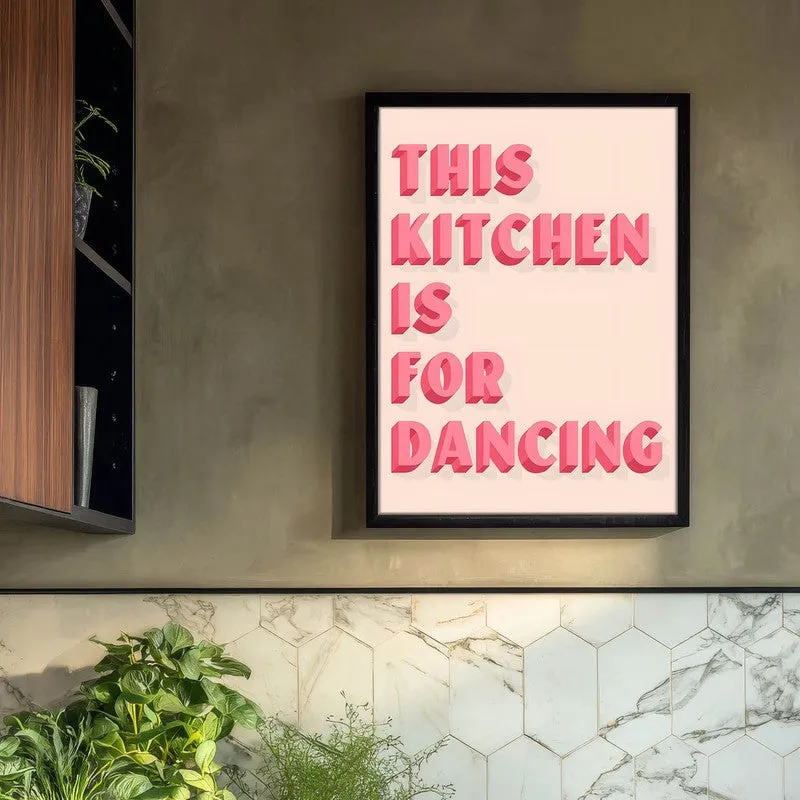 DancingKitchen Archival Canvas Wall Art - Black media 3