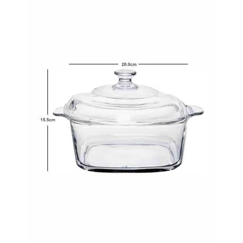 Perika Glass Casserole (Transparent) - 2150 mL media 5