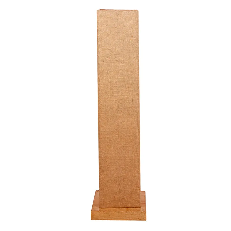 Miya Wooden Tower Floor Lamp With Jute Shade - Beige media 3