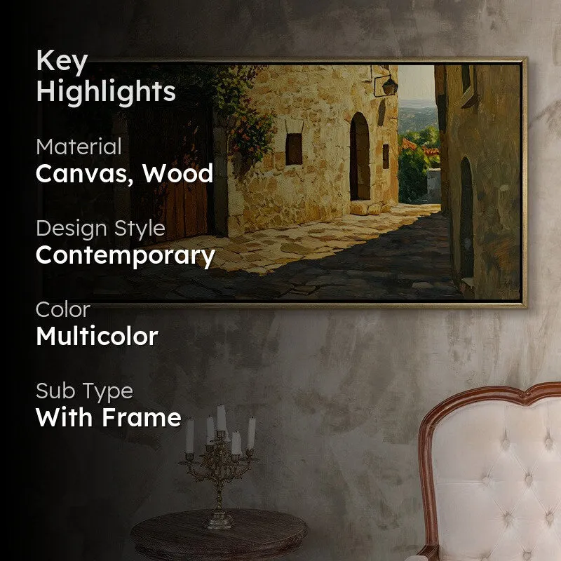 Archway Canvas Wall Painting With Frame media 2