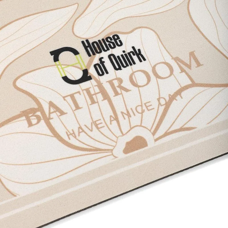 Magnolia Mist Rubber Bath Mat - Beige media 6