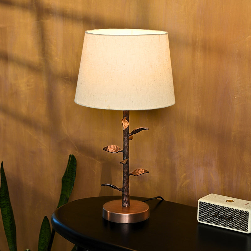 Neyla Metal Table Lamp - Bronze,White