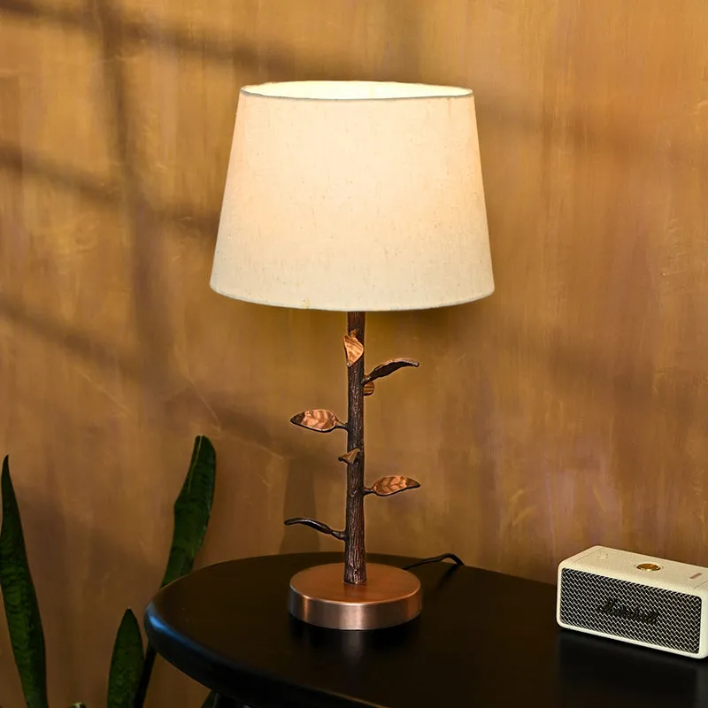 Neyla Metal Table Lamp - Bronze,White media 1