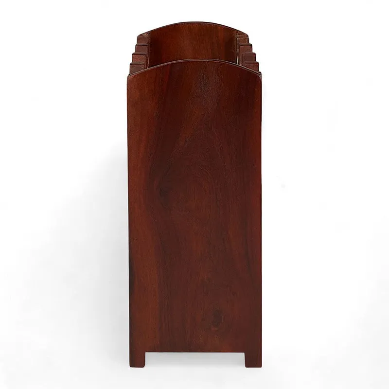 Yverox Sheesham Wooden Wine Rack - Red media 4