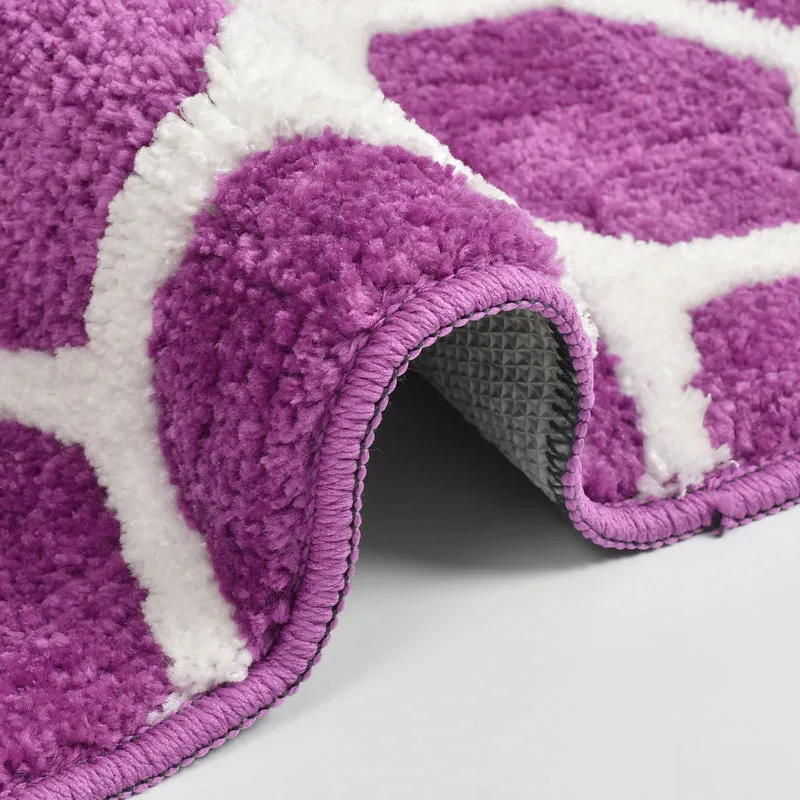 Trevona Cotton Bath Mat - Purple media 8