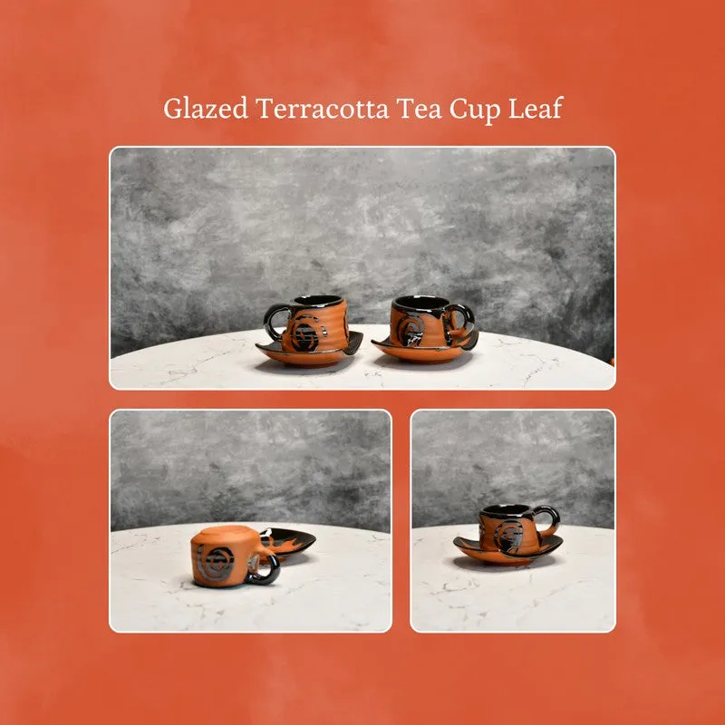 Earthenware Terracotta Tea Cup (220 mL Each) - Set Of Two media 8
