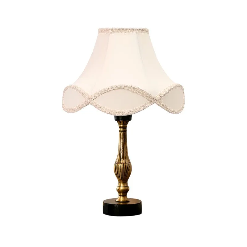 Aurelo Elro Wooden Table Lamp - OffWhite media 5