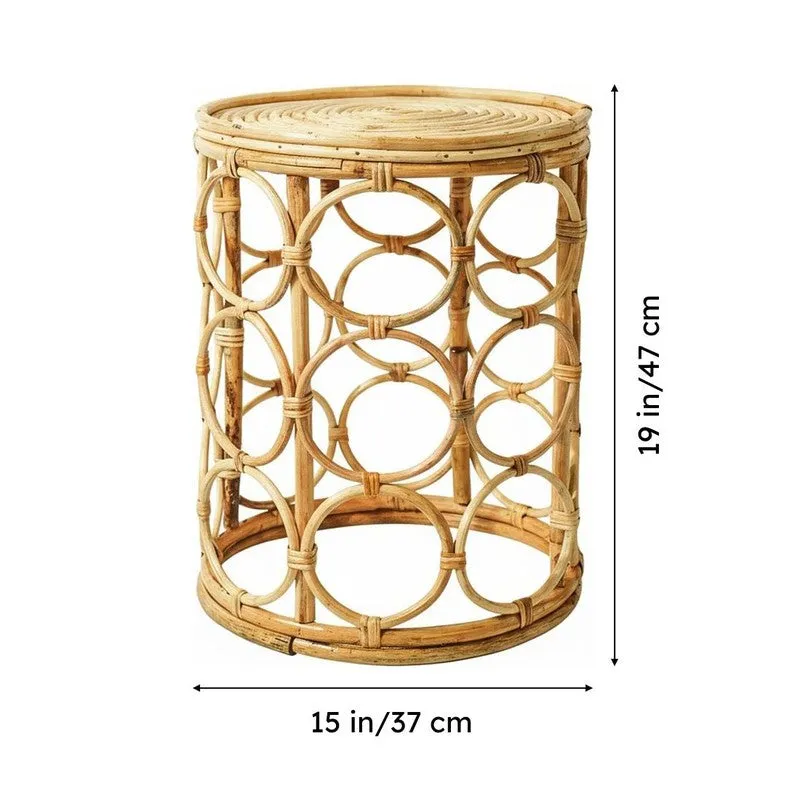 Ini Rattan Accent Table media 7
