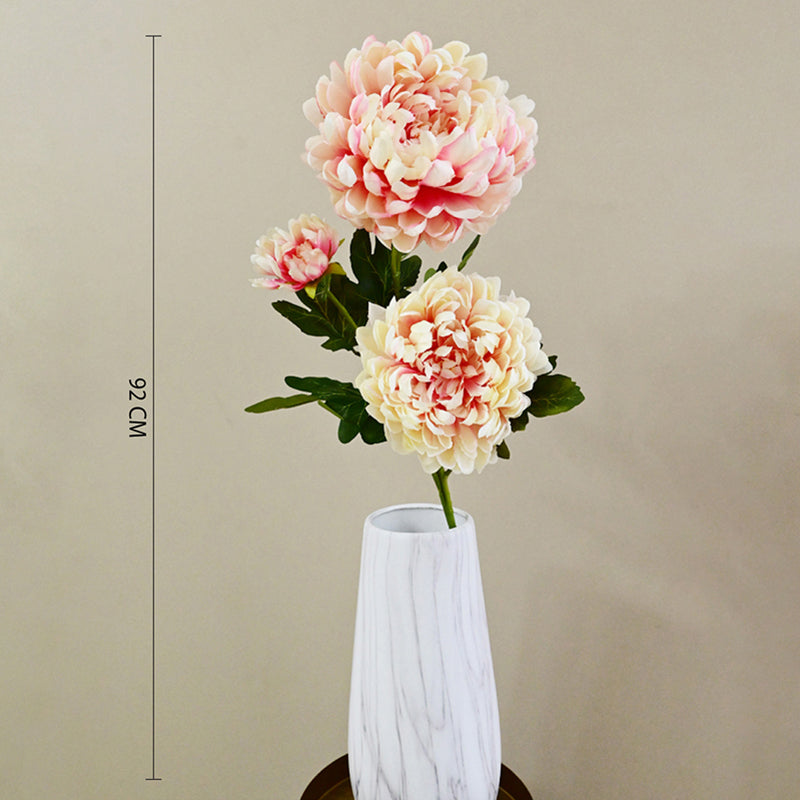 Artificial Decorative Peony Flower Stick - Pink media 6