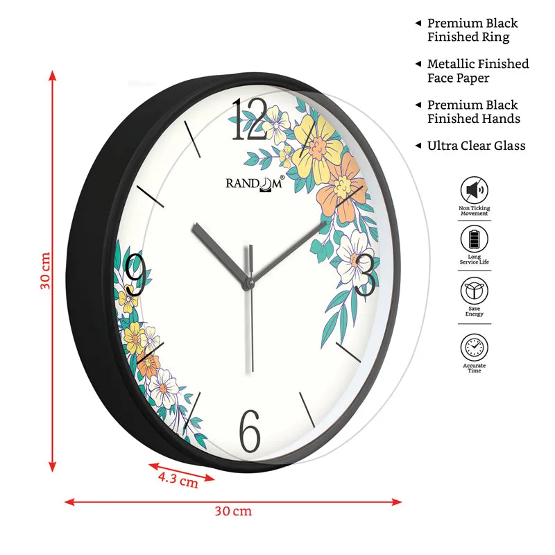 Gage Floral Wall Clock media 5