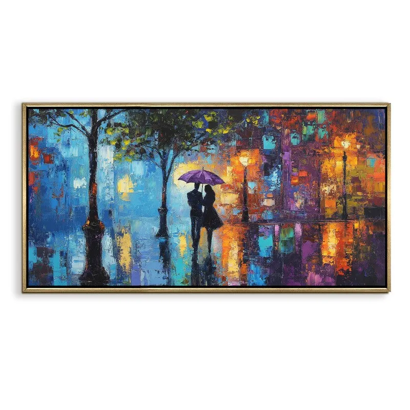 Nocturne Canvas Wall Painting With Frame media 3