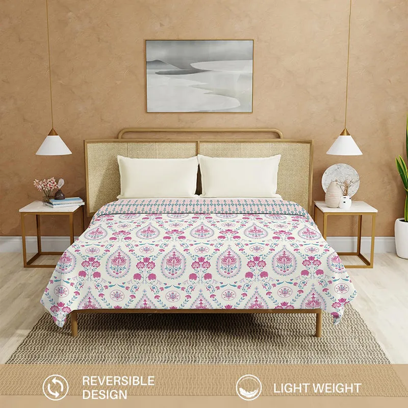 Urban Space Persian Courtyard Reversible Dohar - Pink media 5
