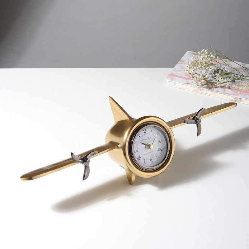 Fly Time Table Clock - Gold media 3