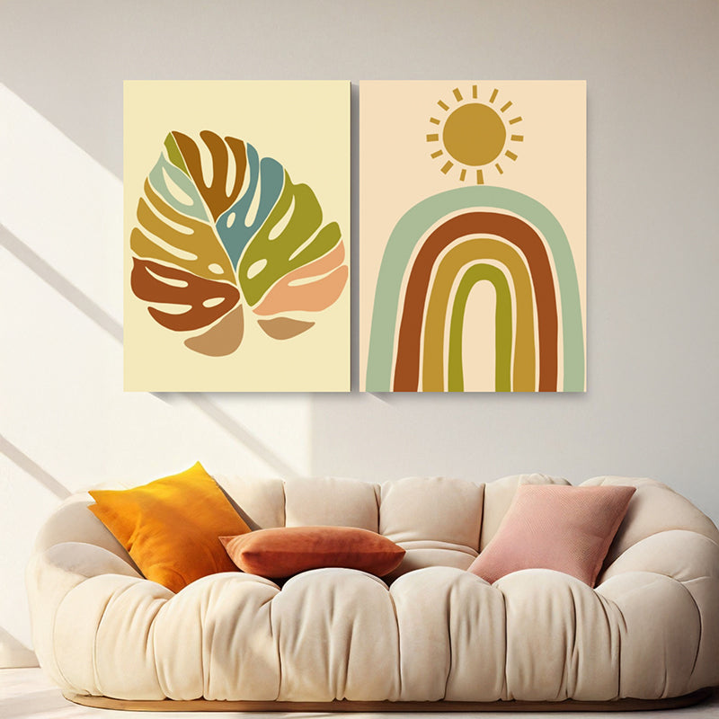 Monstera Shades Wall Art - Set Of Two