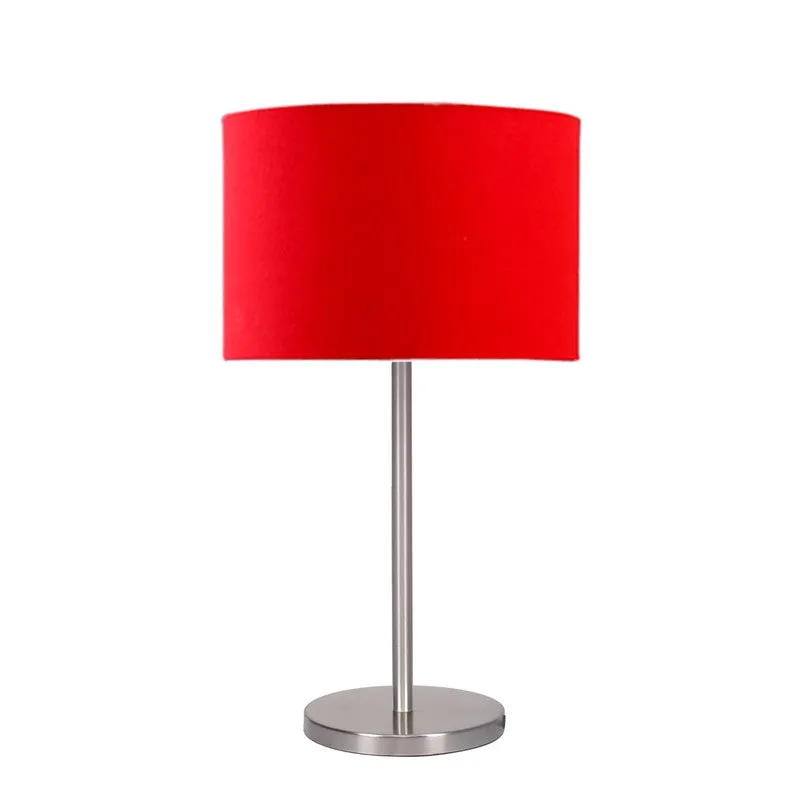Noctra Zyra Glow Metal Table Lamp - Red media 5
