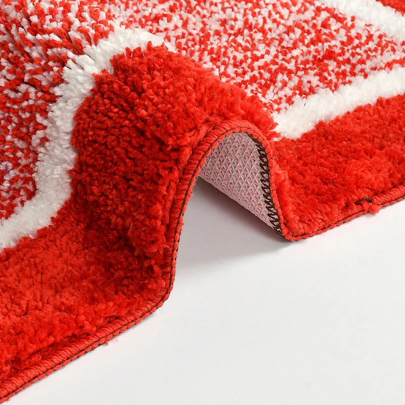 Luxe Anti Skid Bath Mat - Maroon media 4