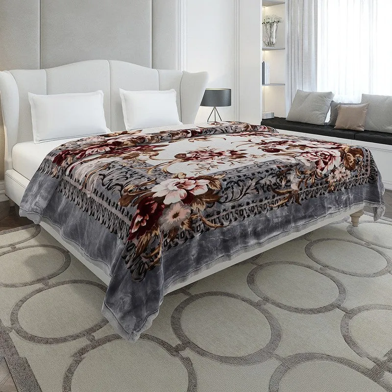 Monte Carlo Floral Elegance Blanket - 1042 GSM media 1