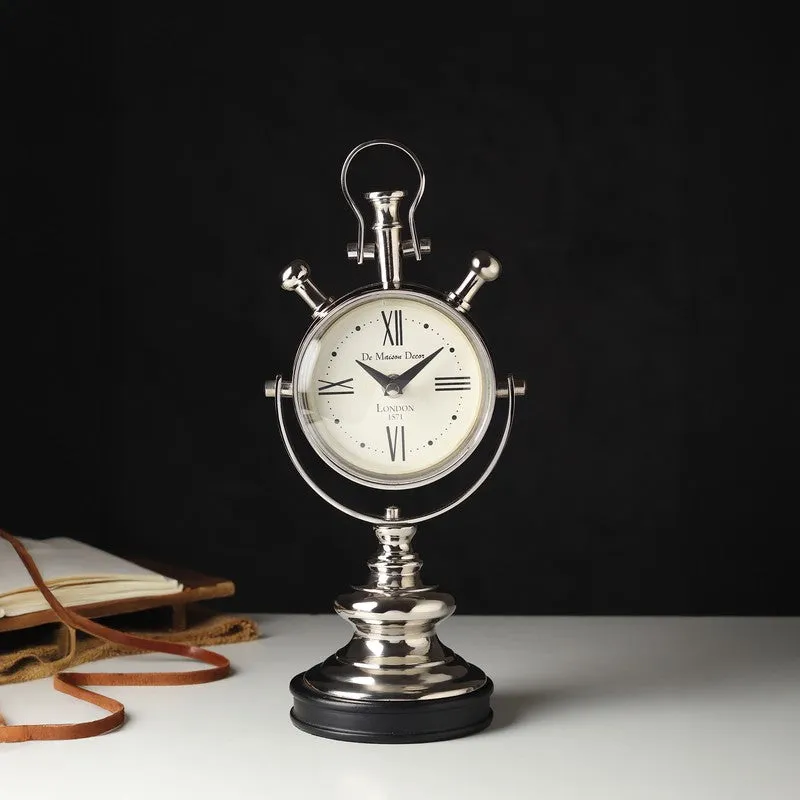 TickLine Table Clock - Silver media 1