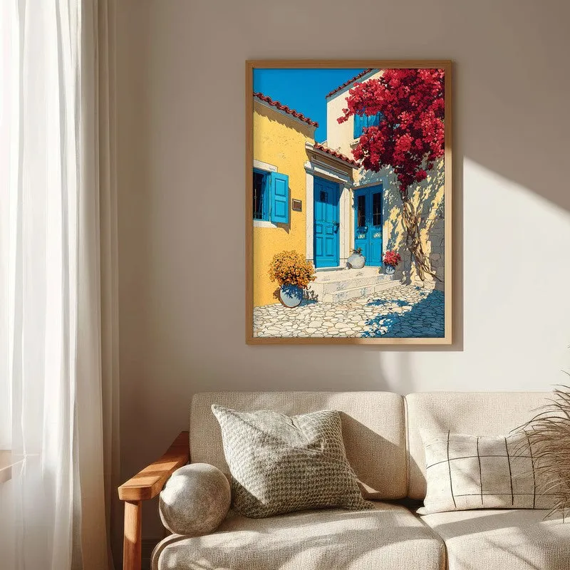 Petal shade Canvas Wall Painting - Brown Frame media 6