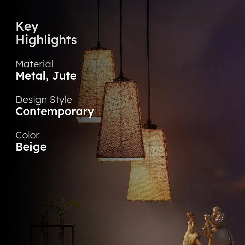 Shadowlux Triple Metal Ceiling Lamp - Beige media 2