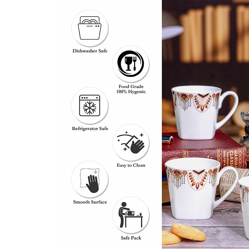 Sonaki Briara Ethnic Bone China Tea Cup (180 mL Each) - Set Of Six media 4