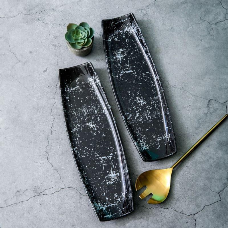 Servewell Taura Splash Melamine Platter - Set of Two
