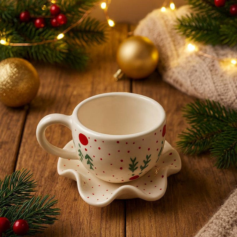 Petaline Ceramic Cup & Saucer