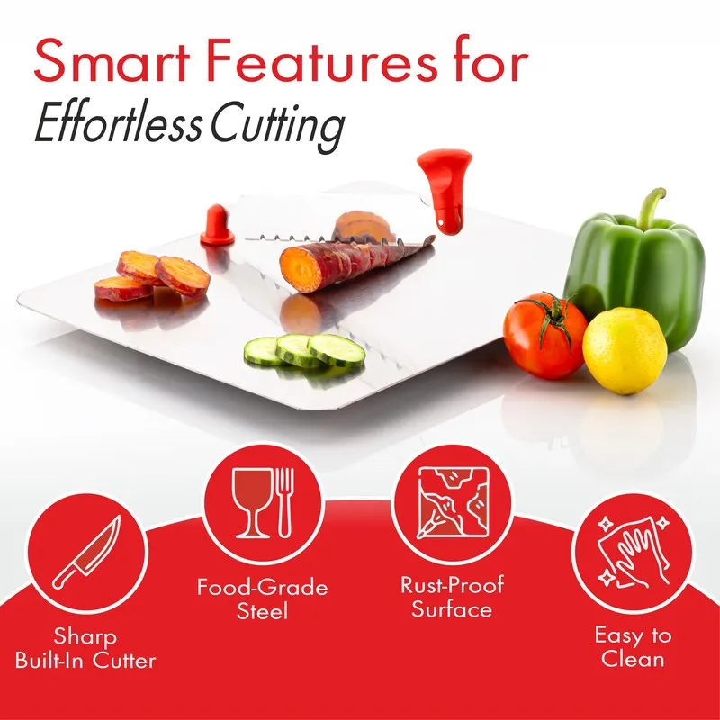 Prep Aura Steel Vegetable Chopping Board - White media 7